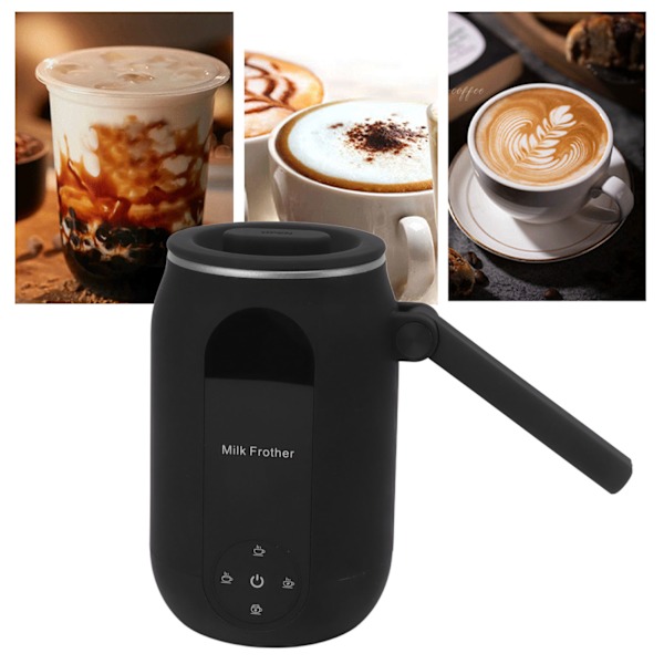 Elektrisk melkeskummer Automatisk varm og kald skummaker og melkevarmer for Latte Cappuccino Macchiato EU-plugg 220V