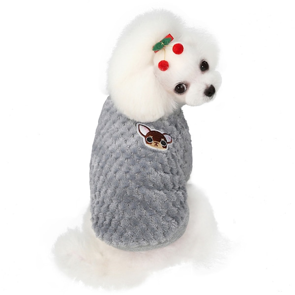 Hunde- og kattetrøje med to ben Vinter varm kæledyrs cashmere bomuldsvest Hunde- og kattetrøje med to ben