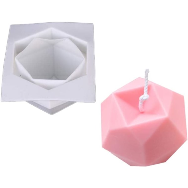 Silikoneforme DIY Lysfremstilling Form 3D Silikoneform Sojavoks