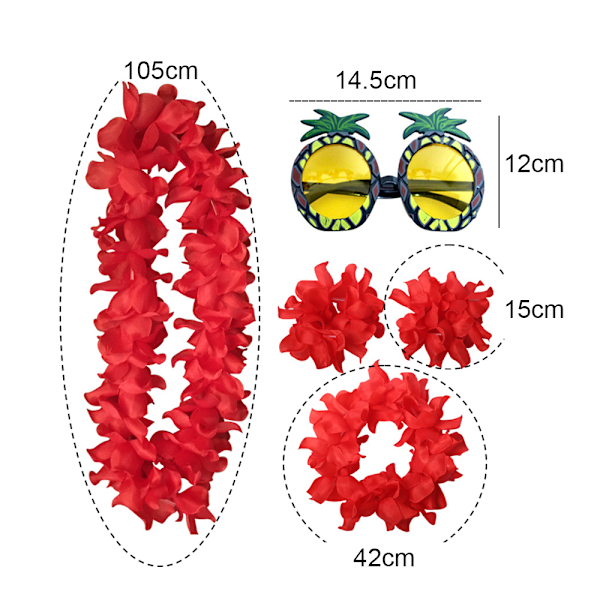 Havaijilainen Pääpanta Rannekkeet Naiset Seppele Garland Häämatka Kesä Ranta Karnevaali Juhlat