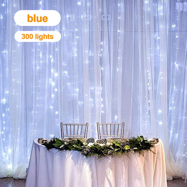 Strängljusgardin, USB -driven Fairy Lights för sovrumsvägg Party$Lights Idealisk för utomhusbröllopsinredning Flera färger$Gardinbelysning interiör