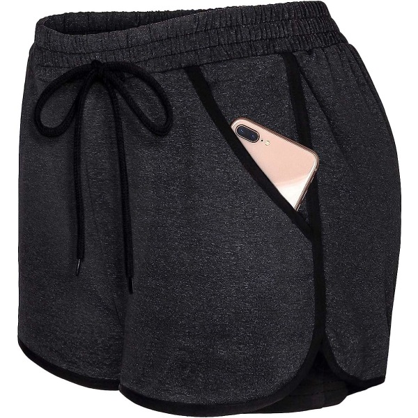 Dame Cozy Banded Waist Løbe Fitness Trænings Shorts med