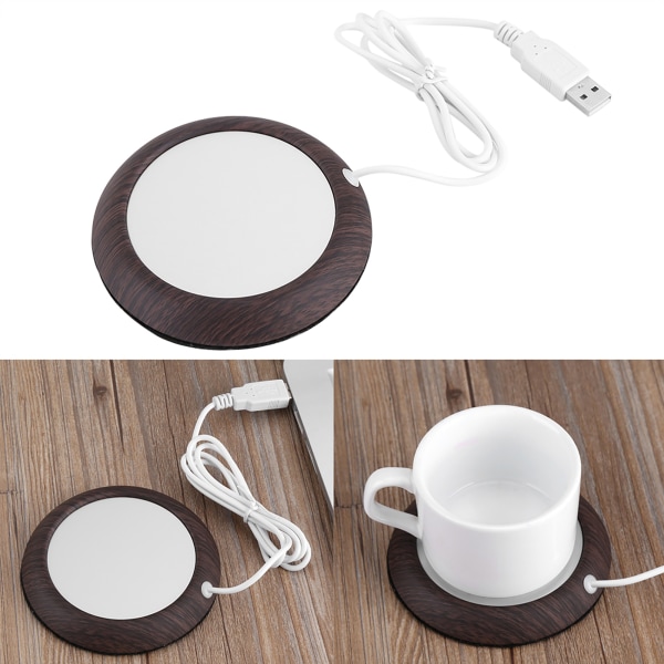 USB Kopvarmer Opvarmningsmåtte til Drikkevarer Kontor Te Kaffevarmer