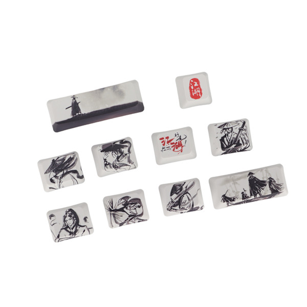 Keycap Sublimeringsprocess Fint Hantverk Klar Mönster DIY Produktion Tangentbord Tangentbord
