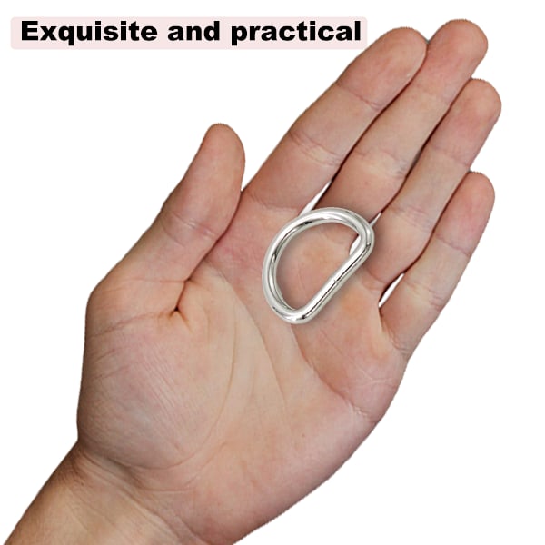 10 stk D-ringer, Webbing Spenne Ring for DIY Sy-poser Belter Hundekrage Tilbehør