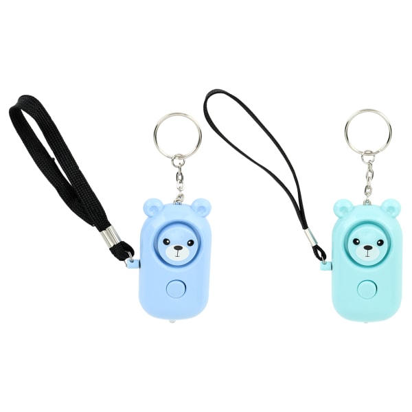 2PCS Safety Alarm Bear Style Emergency Alarms Keychain