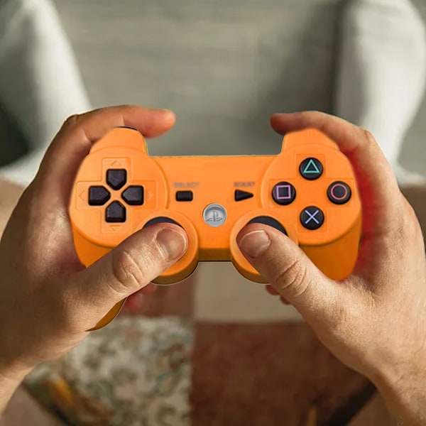 PS3 Bluetooth langaton tärinäohjain ps3 peli langaton ohjain orange