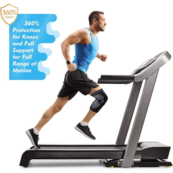 2-pack Knäkompressionsskydd - Knäskydd för Män & Kvinnor, Knästöd för Träning, Löpning, Basket, Gym, Styrketräning, Träning, för