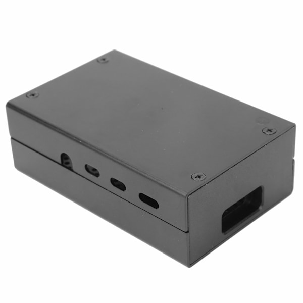 Sort Varmeafledende Kabinet Aluminium Legering Hul Beskyttelseskab til Raspberry Pi 4