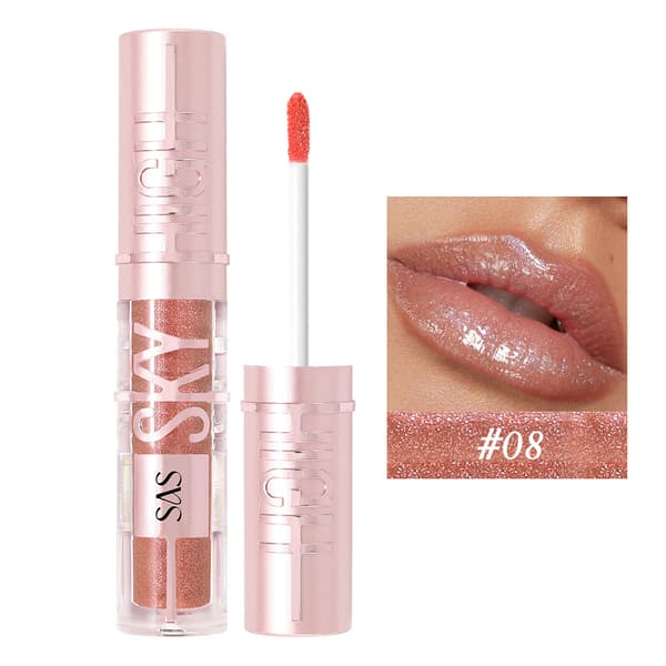 Waterproof Mirror-Finish Lip Gloss, Moisturizing Pearlescent Lip Color SAC152