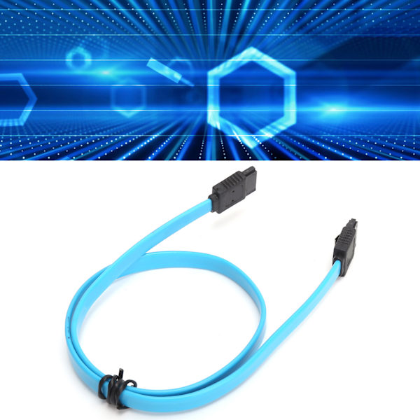 10 st Serial ATA-kabel Hårddisk Datakabel Serial ATA3.0 Adapter för SSD CD-enhet CD-brännare Blå