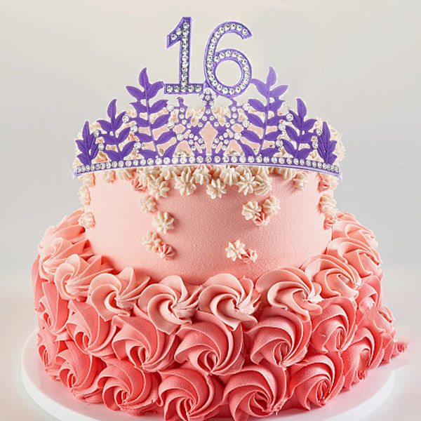 16. syntymäpäiväsash ja timantti tiara setti, Onnellinen 16. syntymäpäivälahjat hänelle 16. syntymäpäiväkoristeet naisille