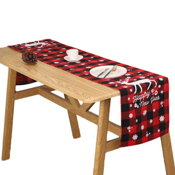 Christmas Table Runner Burlap Rustic Christmas Runner for Table