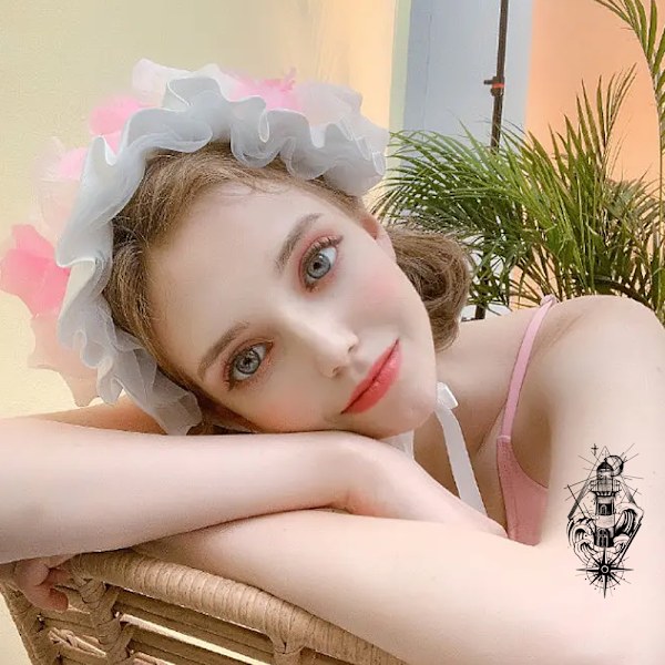 24 Ark Varierade Tillfälliga Tatueringar För Män Kvinnor, Arm Hals Temp Tatuering Tillfälliga Tatueringar Dekal Set
