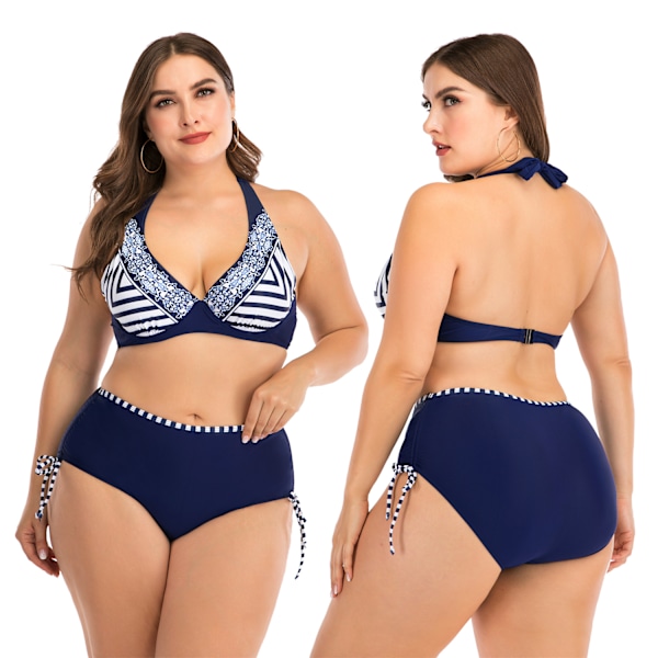 Storlek Bikini Bikini Kvinna Underwire Stor Kopp Damernas Baddräkt. Baddräkter för Alla Kvinnors Plus Storlek Halter Bikini Set $Sexig Kvinnors Full-Busted
