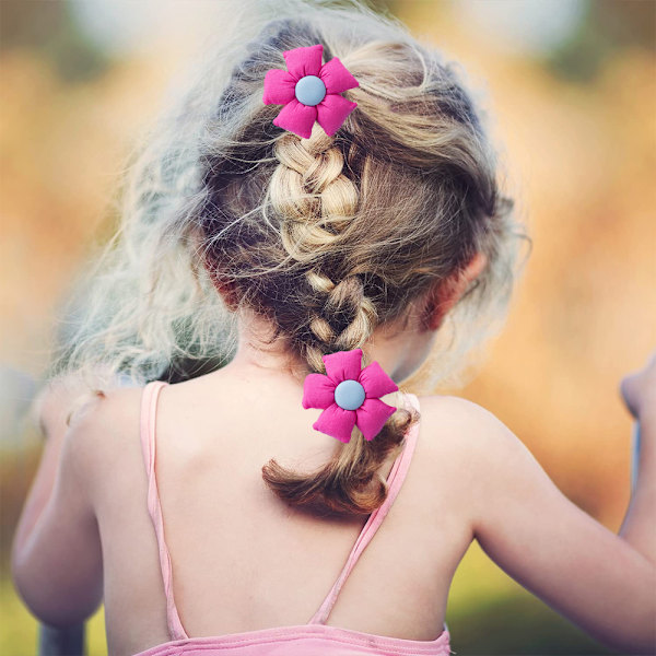 Bomullselastiska slipsar Blomsterhästsvanshållare Pigtail slipsar