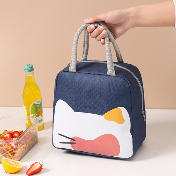 Vandafvisende Bento Box til frokost - Genanvendelig Termisk Tote Taske til Kontorarbejdere, Picnic, Vandreture, Strand og Fiskeri