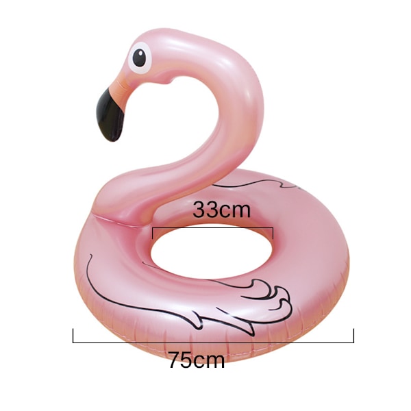 Oppblåsbar Flamingo Badeflåte for Bassengfest, Passer for Barn og Voksne