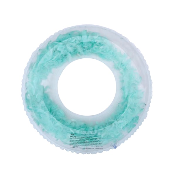 Uppblåsbar Transparent Badring Tjock Sekvenser Fjäder Uppblåsbar Pool Flytande Ring