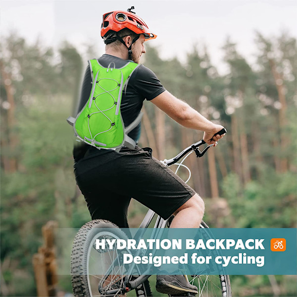 Rygsæk - Let Vandpakke til Løb, Vandreture, Cykling, Festivaler, Raves