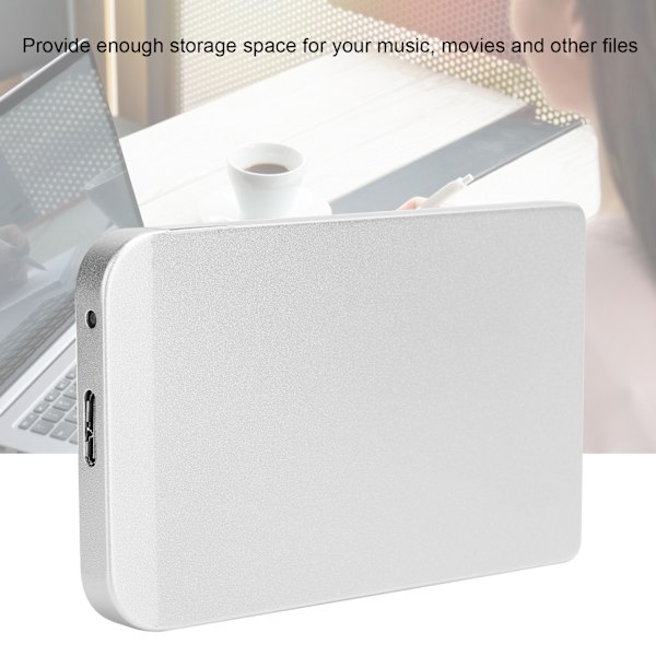 Hårddisk USB3.0 Lagring 2.5 tum Mobil Extern Disk Dator Bärbar Dator Tillbehör Silver 320GB