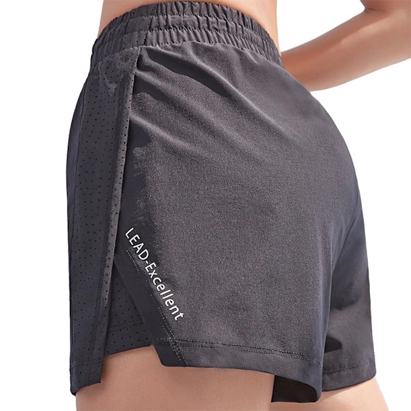 Dame Workout Shorts Løstsiddende med Snøre Elastik Running Shorts til Yoga, Fitness