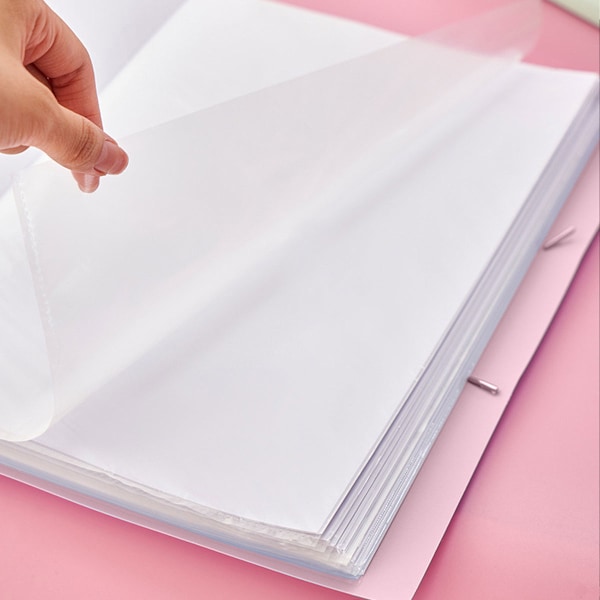 Mappe Transparent Interiør Multi-lags Ressourcebog Studerende Testtaske Binder Kontraktmappe Filmappe