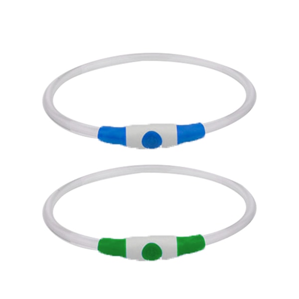 LED-halsband för hund, upplysta hundhalsband, laddningsbara hundlampor för nattpromenader