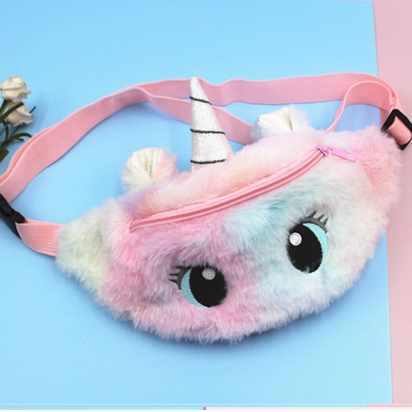 Pige Unicorn Mavepose - Crossbody Bæltetaske Sport Løbetur Campingtur