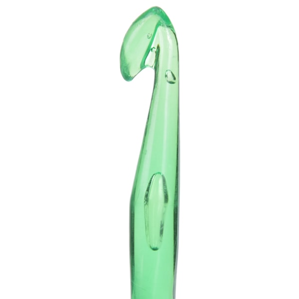 2 Set Virkade Krokar Färgglada Transparent Plast Handgjorda Stickverktyg