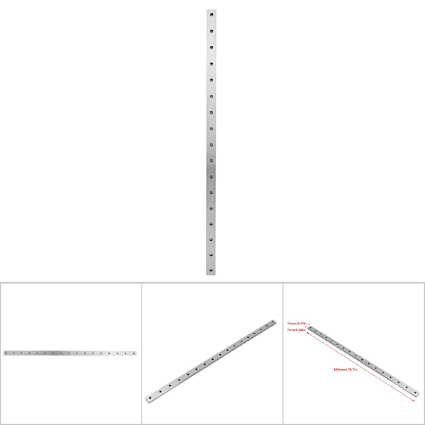 Miniatur Lineær Guide LMLF18B-500mm Leje Stål Guidebane til Flere Anvendelser Uden Glideblok