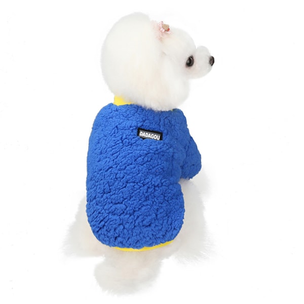2 kpl lemmikkieläinten vaatteita Koiran plushiset vaatteet Talviset lämpimät lemmikkieläinten vaatteet