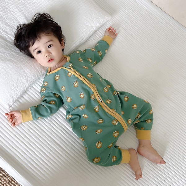 Fire årstider kan bære Toddler Sleep Sack med fødder, letvægts åndbar langærmet quiltet