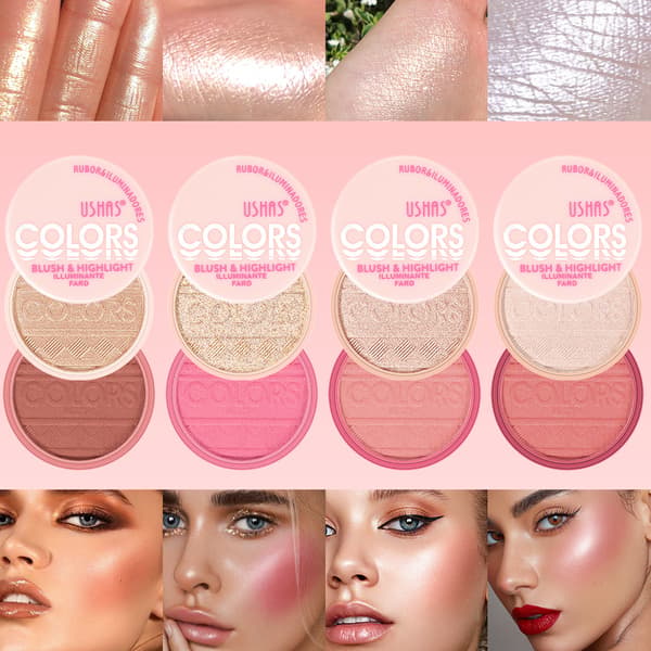 Vandtæt og langtidsholdbar blush UF083 highlighter + blush