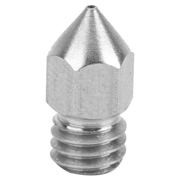 10 stk 3D-printerdyse Sett Sølv Slitesterk for MK8 Ekstruder Rustfritt Stål Tilbehør 0,2 mm