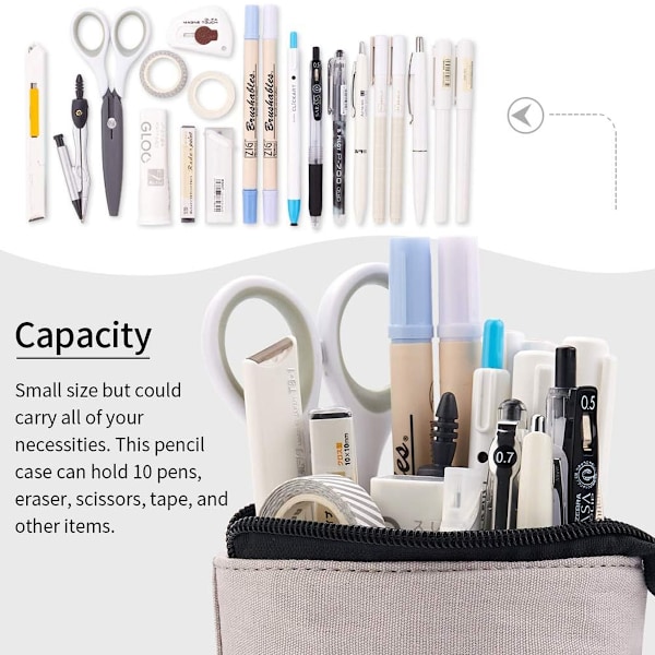 Stor Kapacitet Blyantstift Etui Box Organizer Stor Opbevaring til Bullet Journal