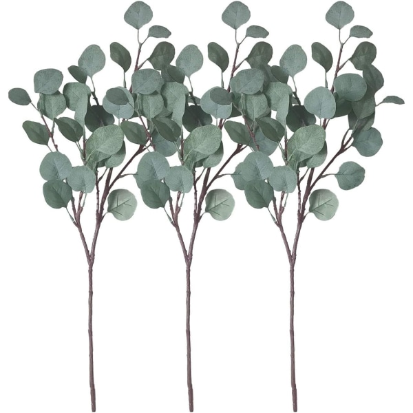 Konstgjord Eucalyptus Garland Lång Silver Dollar Blad Lövverk
