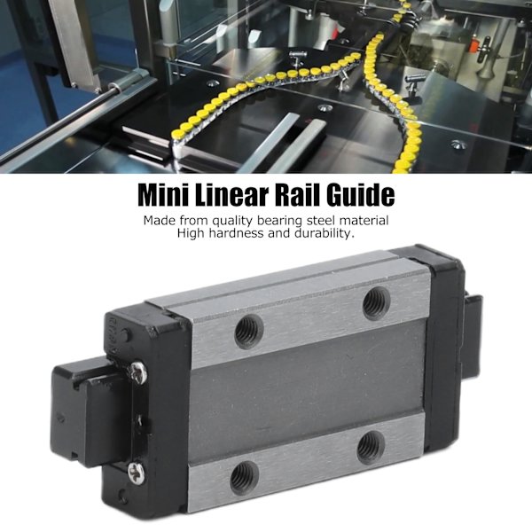 Mini Linjär Rälledare Liten Hög Noggrannhet Stabil Professionell Lätt Robust Hållbar Linjär Glidledare MGN9H