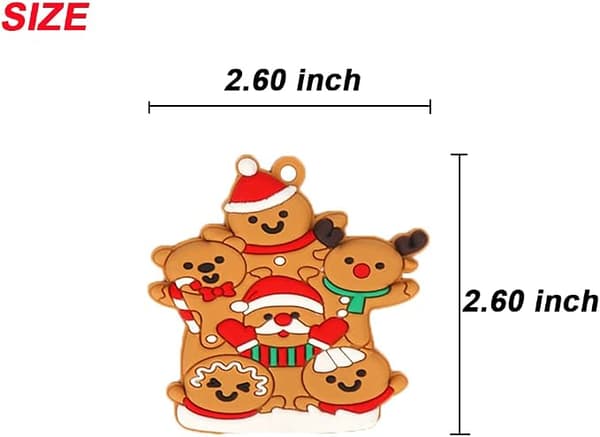 8 st Pepparkaksgubbe Familj Hus Ornament för Julgran