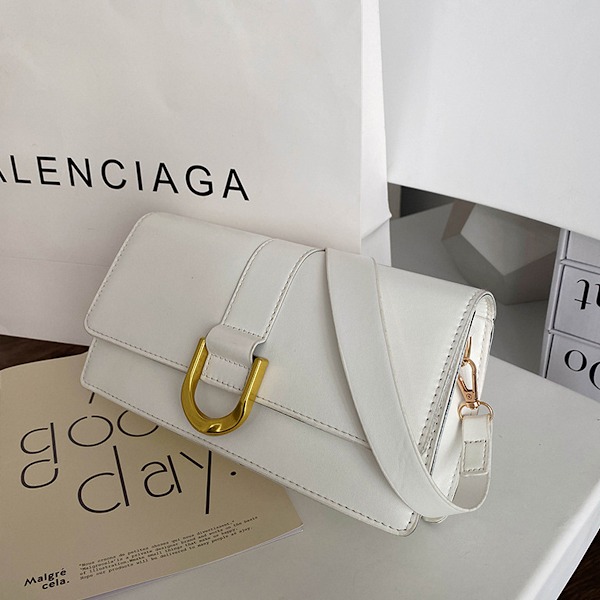 Mode kunstig læder skuldertaske underarms taske kvinders baguette taske crossbody taske