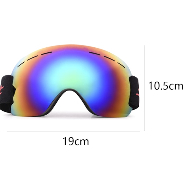 Skibriller Skibriller utskiftbare linser rammeløse anti-dugg skibriller
