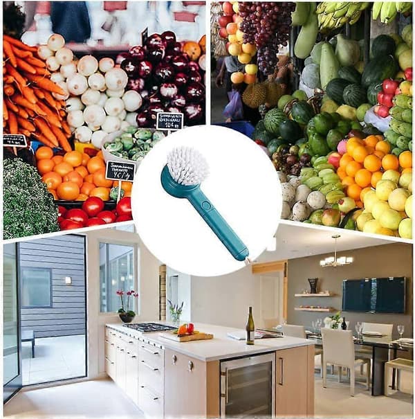 Vegetable Brush Kitchen Brush Multifunctional Cleaning Brushes Hangable Washing Brush for Kitchen Vegetables Fruit Cleaning
