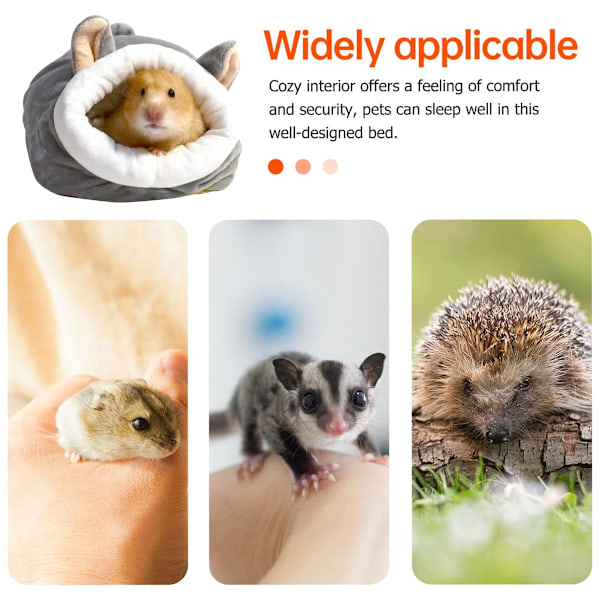 Tilbehør til hamster, marsvin, pinnsvin, chinchilla, ilder, rotte, gerbil - Seng, hus, bur