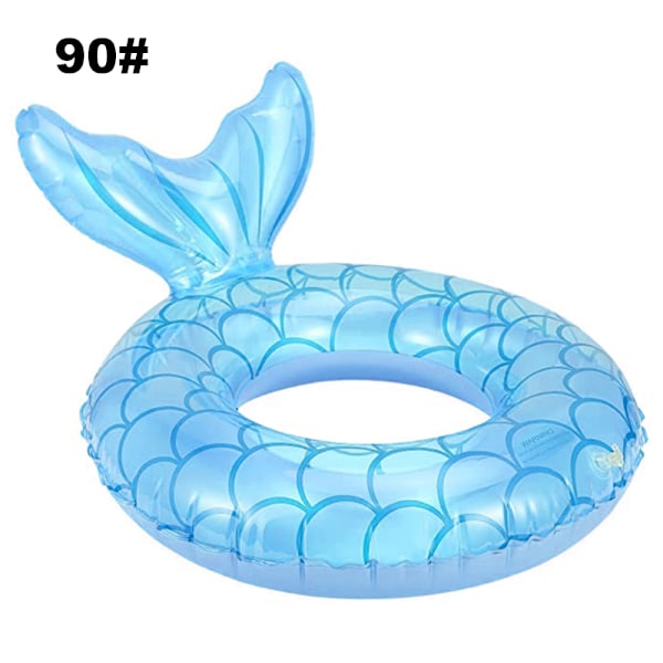 Uppblåsbar Fiskstjärtsbadring, Sommarbadring Badcirkel Pool Float Ride On Pool Raft