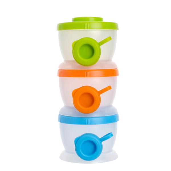 Baby Mælkepulver Dispenser, Ikke-Spild Stakbar Mælkepulverbeholder Julegave Mælkepulverholder Snack Frugt Kiks Opbevaring