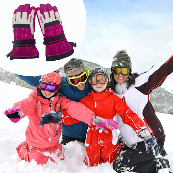 Tykke Varme Handsker Vinter Ski Handsker Dame Vanter