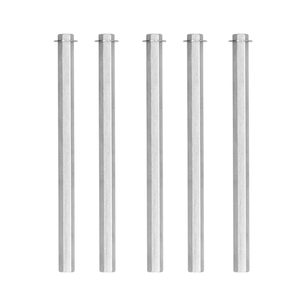 5 stk Lange Stangmutter Hex Kobling Hunnlig Gjenget Rett Stang Rustfritt Stål for Gobilda Dia 8mm4106‑4008‑1200