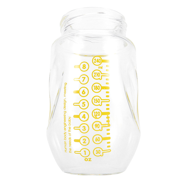 240ml Babyflaske Spedbarnsmelkefôringsflaske Bred åpning BPA-fri
