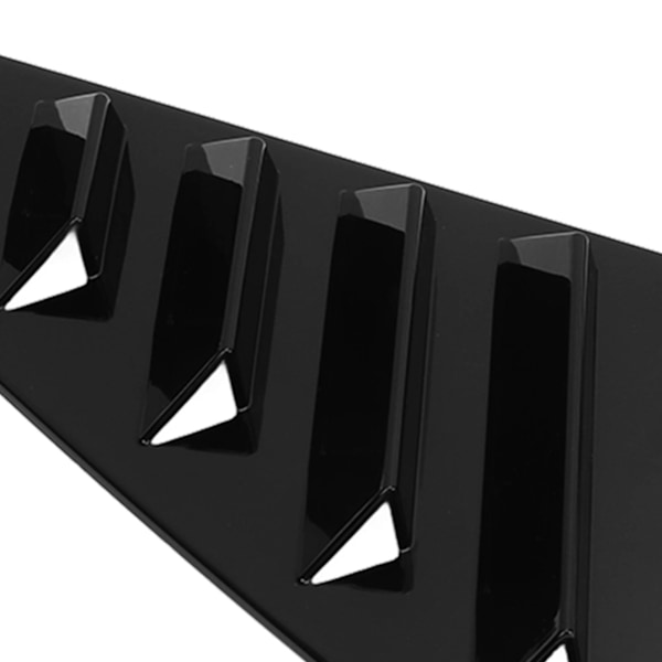 1Par Sidevindu Louver Deksel Beskyttende Stilig Robust Vindu Triangulære Lukker Trim For Mk5 6R 6C Blank Svart