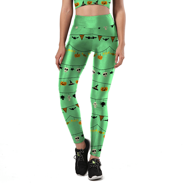 Dame Trykte Leggings Halloween Leggings Halloween Kostume Leggings Stræk Sjove Løbebukser Tights Trænings Leggings Bukser